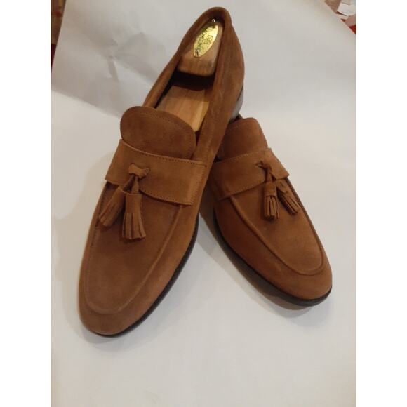 Zara New York Men Tassel Suede Leather Moccasin Slip on Dress Shoes New 10.5 main image 8